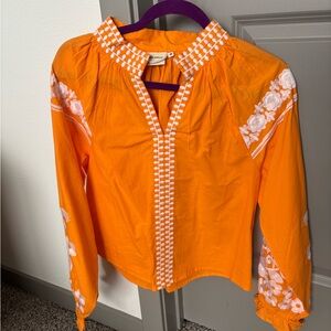 Julia Amory Orange Long Sleeve Top